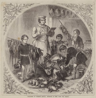 Christmas at Windsor Castle, Bringing in Game from the Forest by John Palmer